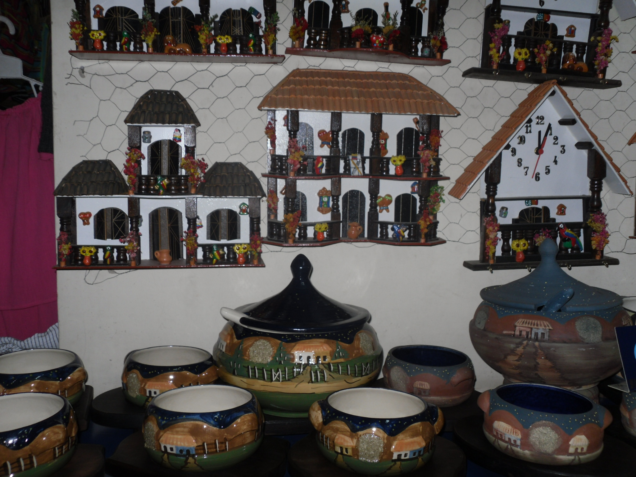 Artisan shops of Raquira Colombia