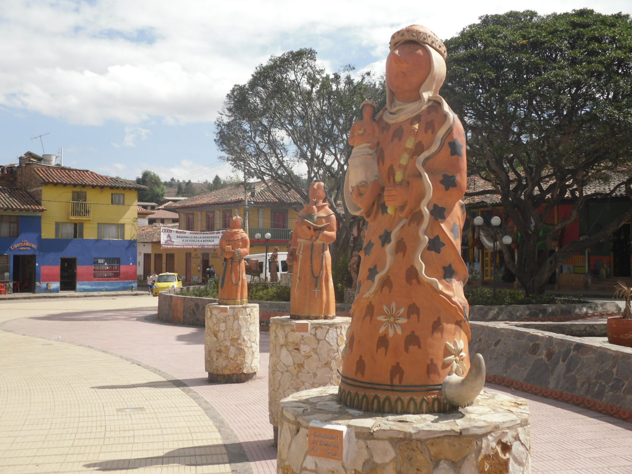 Famous artisan town of Raquira near Villa de Leyva Colombia