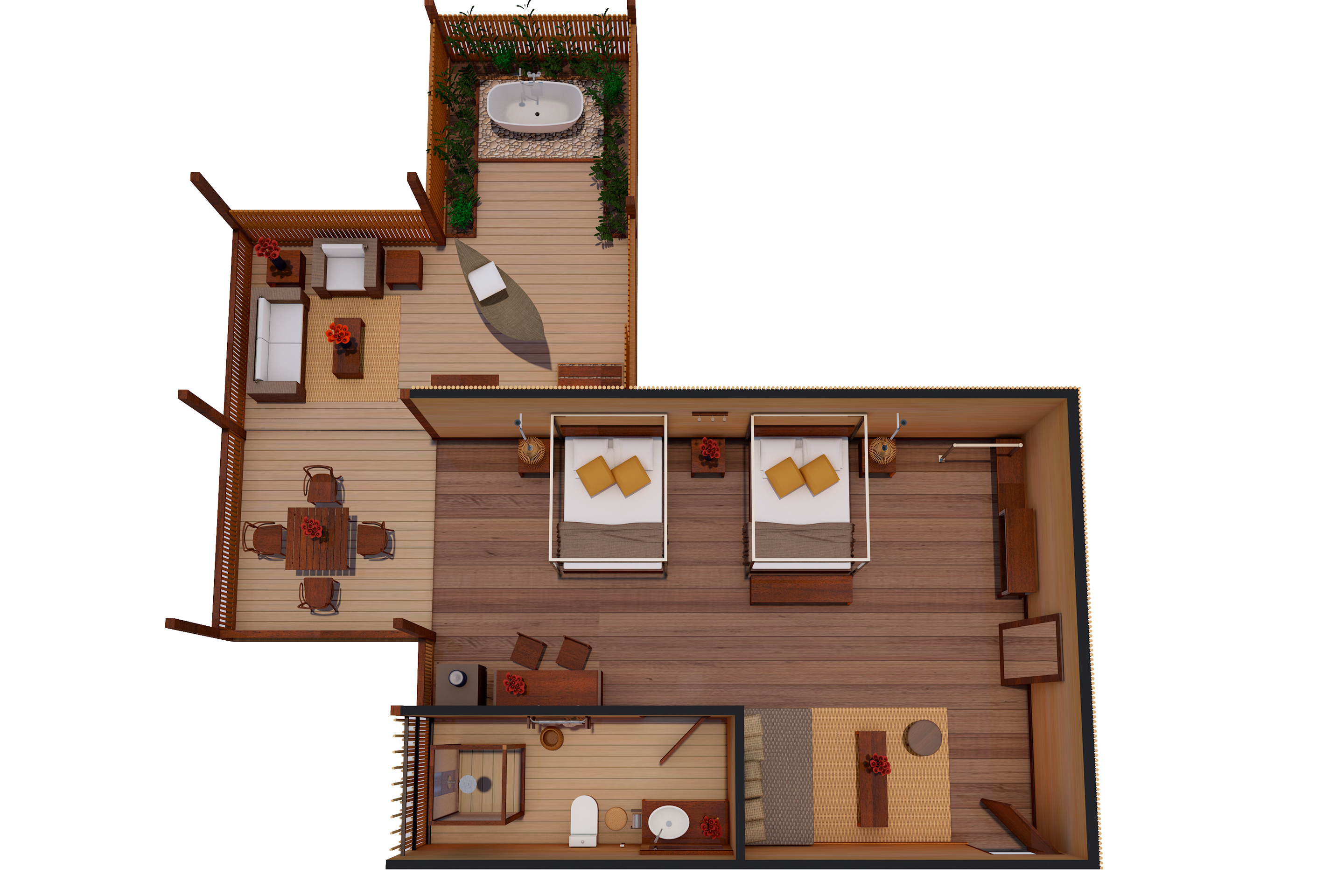 TRC Deluxe Suite Floorplan